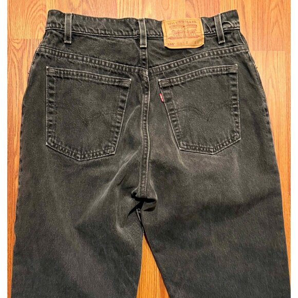 Levi's Denim - Vtg Levis 560 Black Jeans Womens 12 Reg 27" Denim Pants 1997 0897 Y2K
